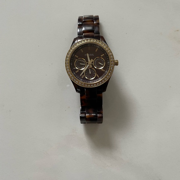 Fossil Stella Multifunction Tortoise Resin Watch - Picture 3 of 13